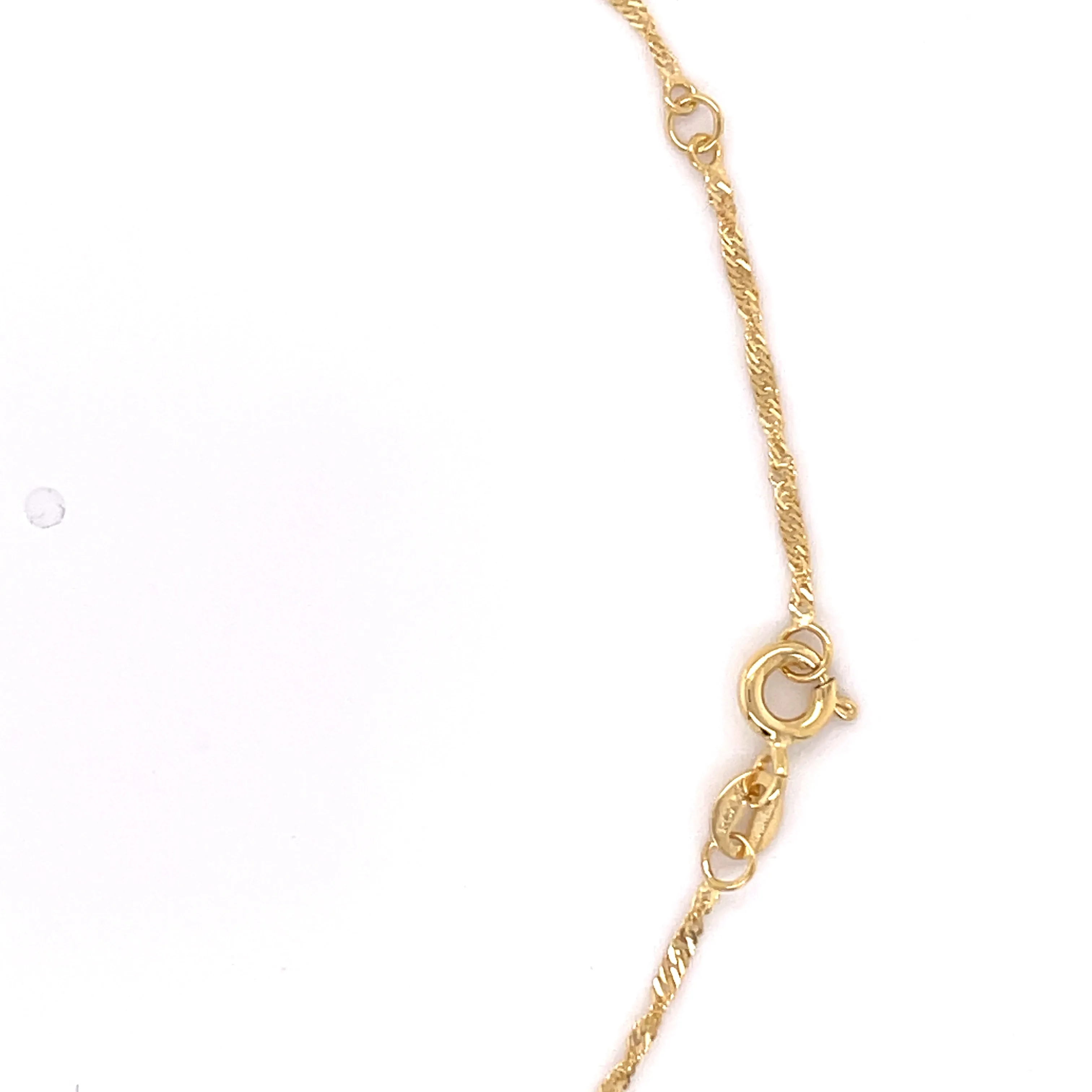 Dainty 14K Gold Singapore Anklet