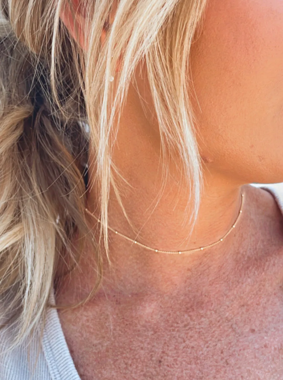 Dainty Satellite Chain Choker