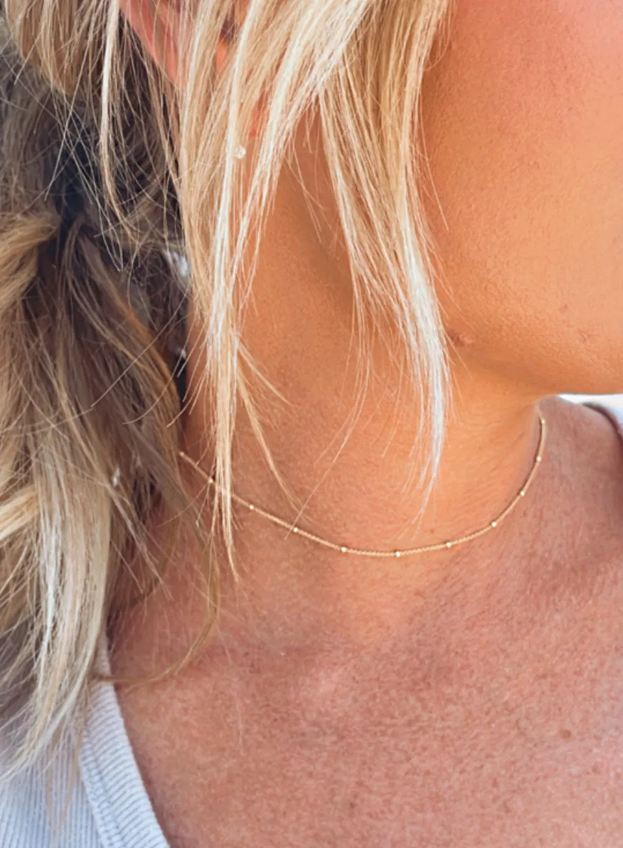 Dainty Satellite Chain Choker