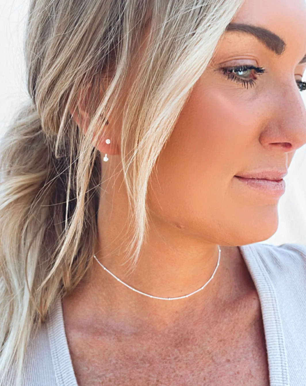 Dainty Satellite Chain Choker