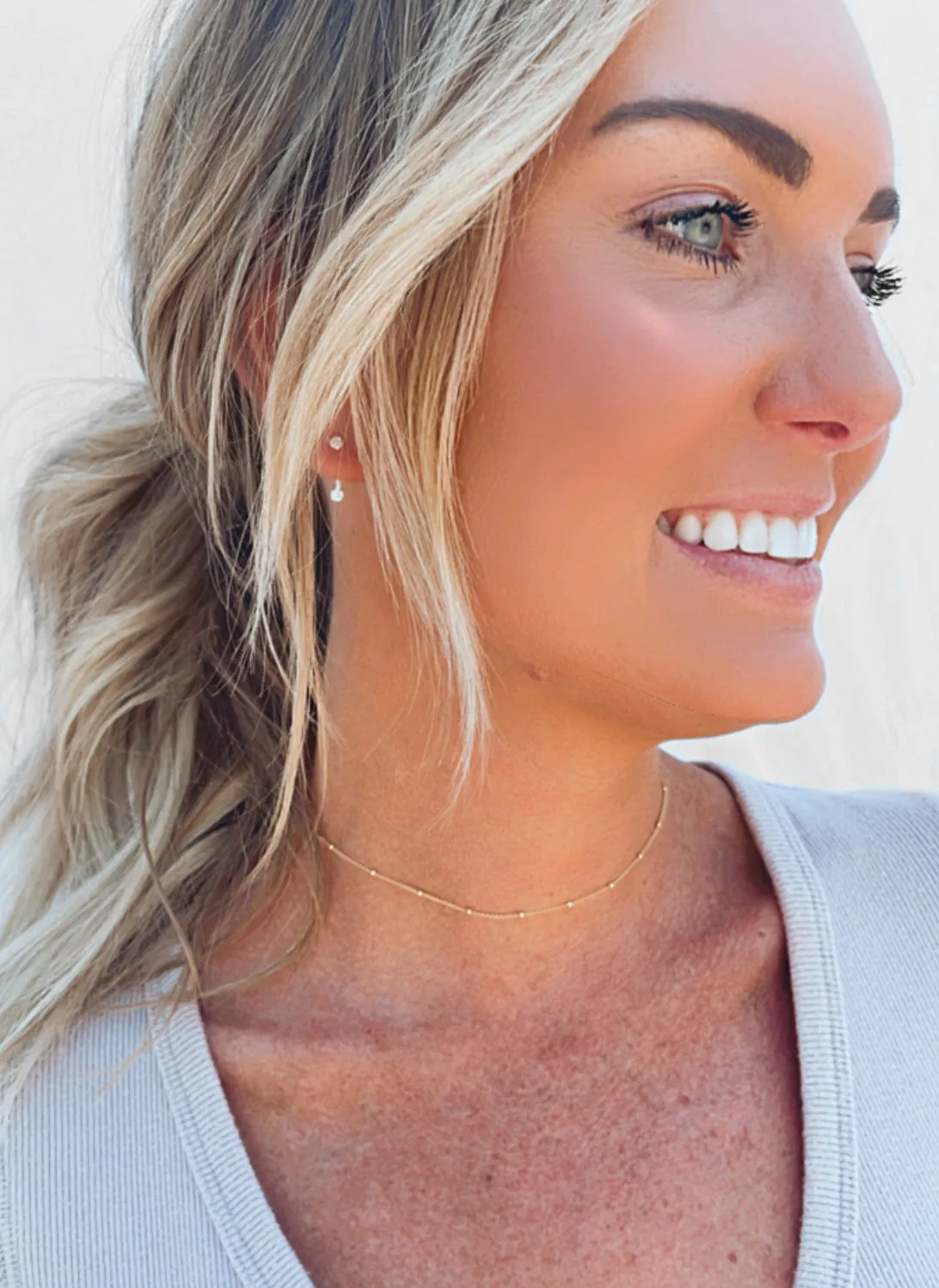 Dainty Satellite Chain Choker