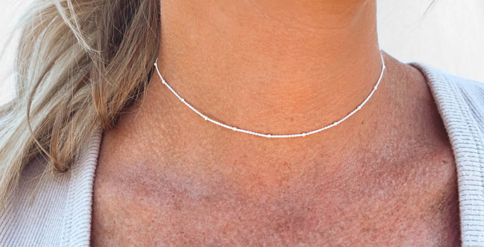 Dainty Satellite Chain Choker