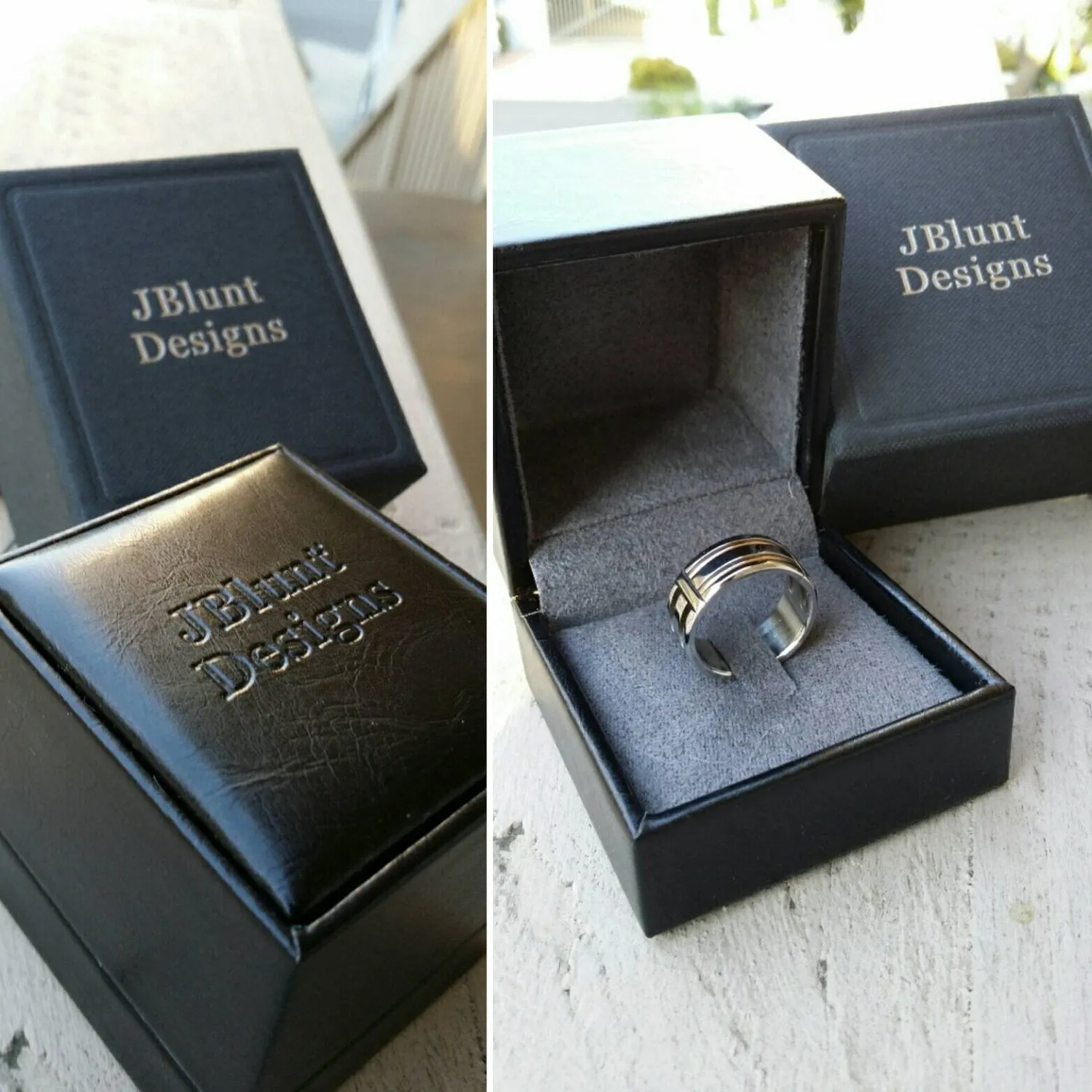 Damascus steel ring dark finish  "dark black coral" stainless, damascus ring womens rings , womens rings ,