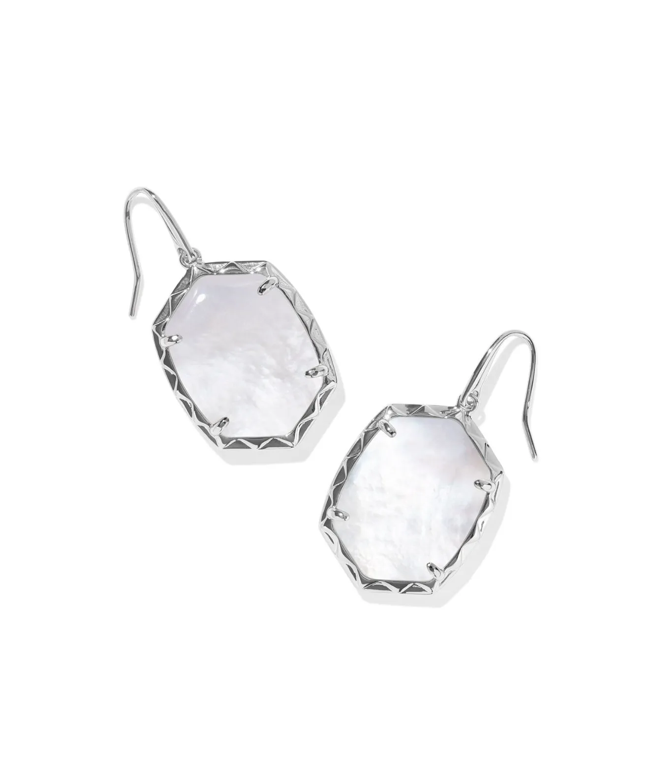 Daphne Drop Earring - Silver MOP