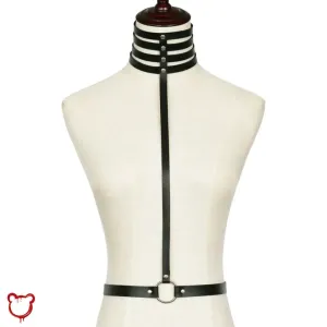 Dark Gothic Choker Harness
