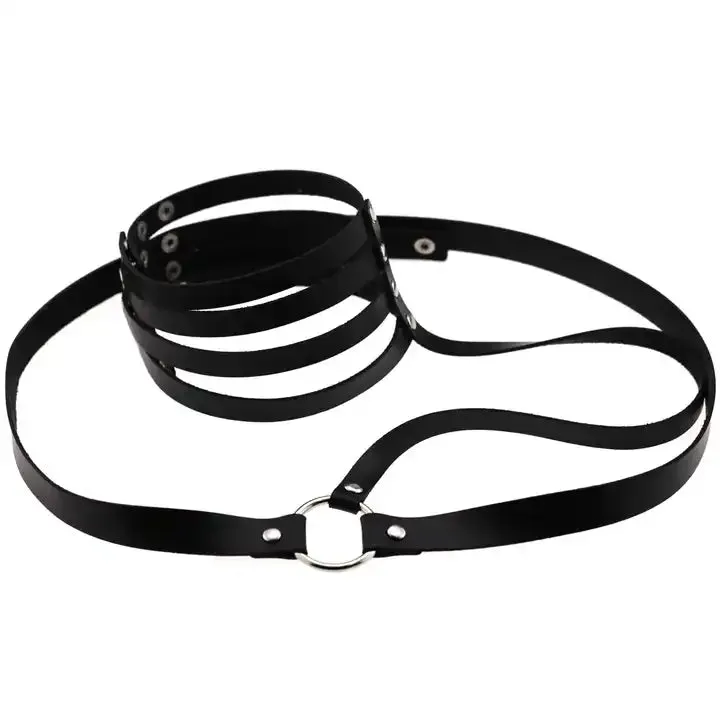 Dark Gothic Choker Harness