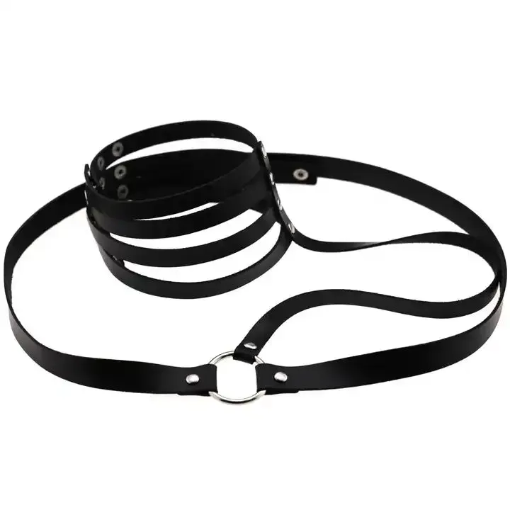 Dark Gothic Choker Harness