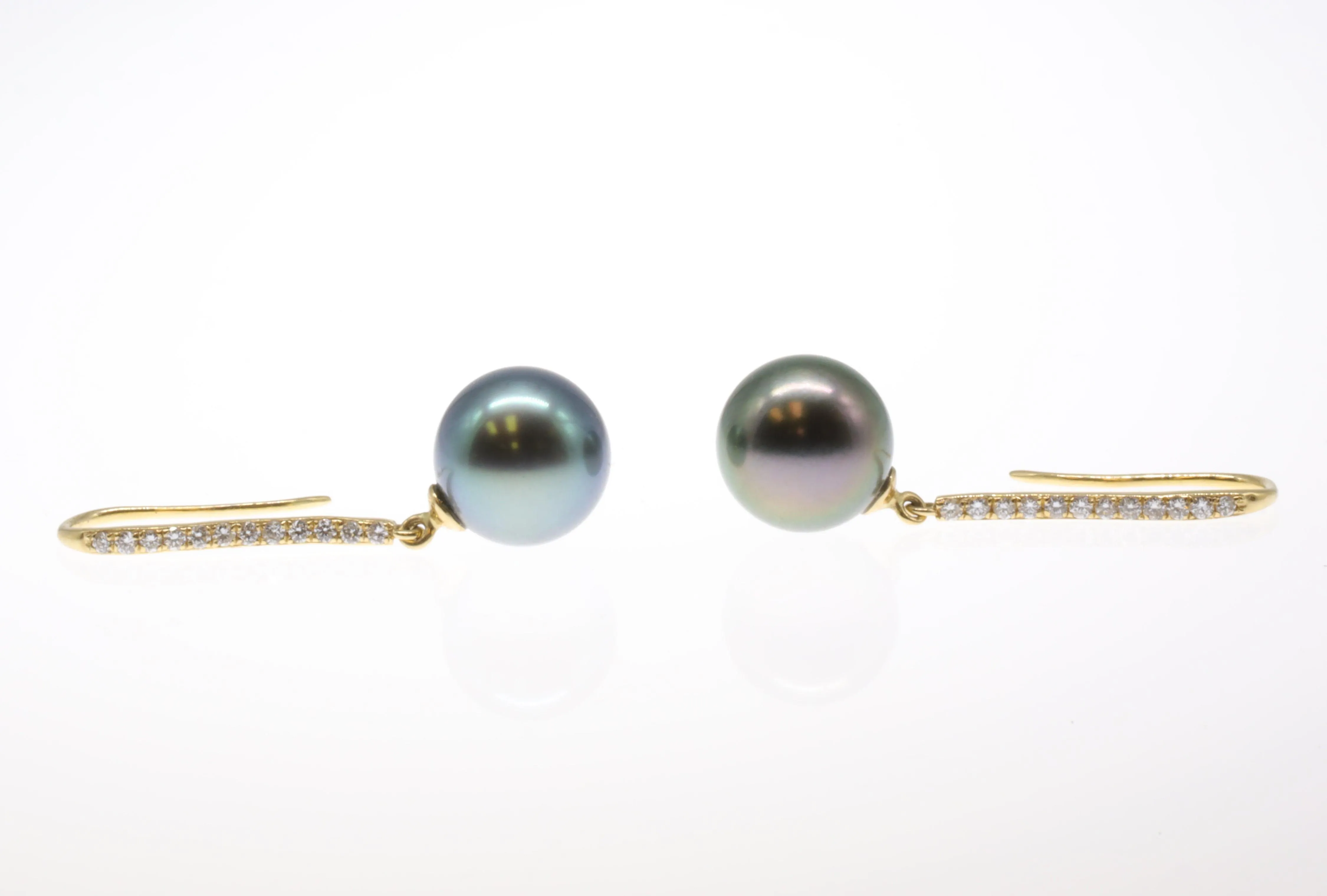 Diamond & Tahitian Pearl Drop