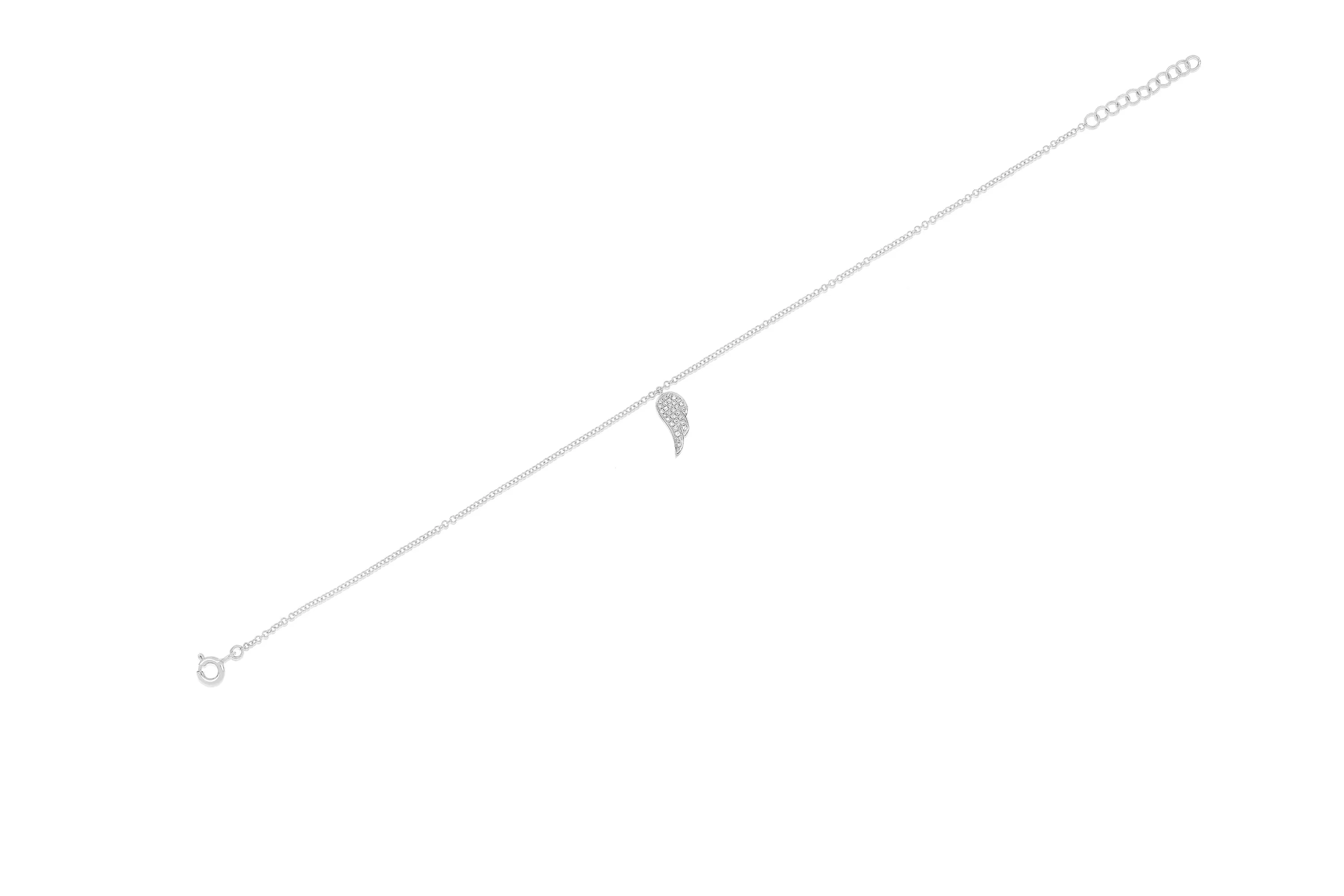 Diamond Angel Wing Anklet