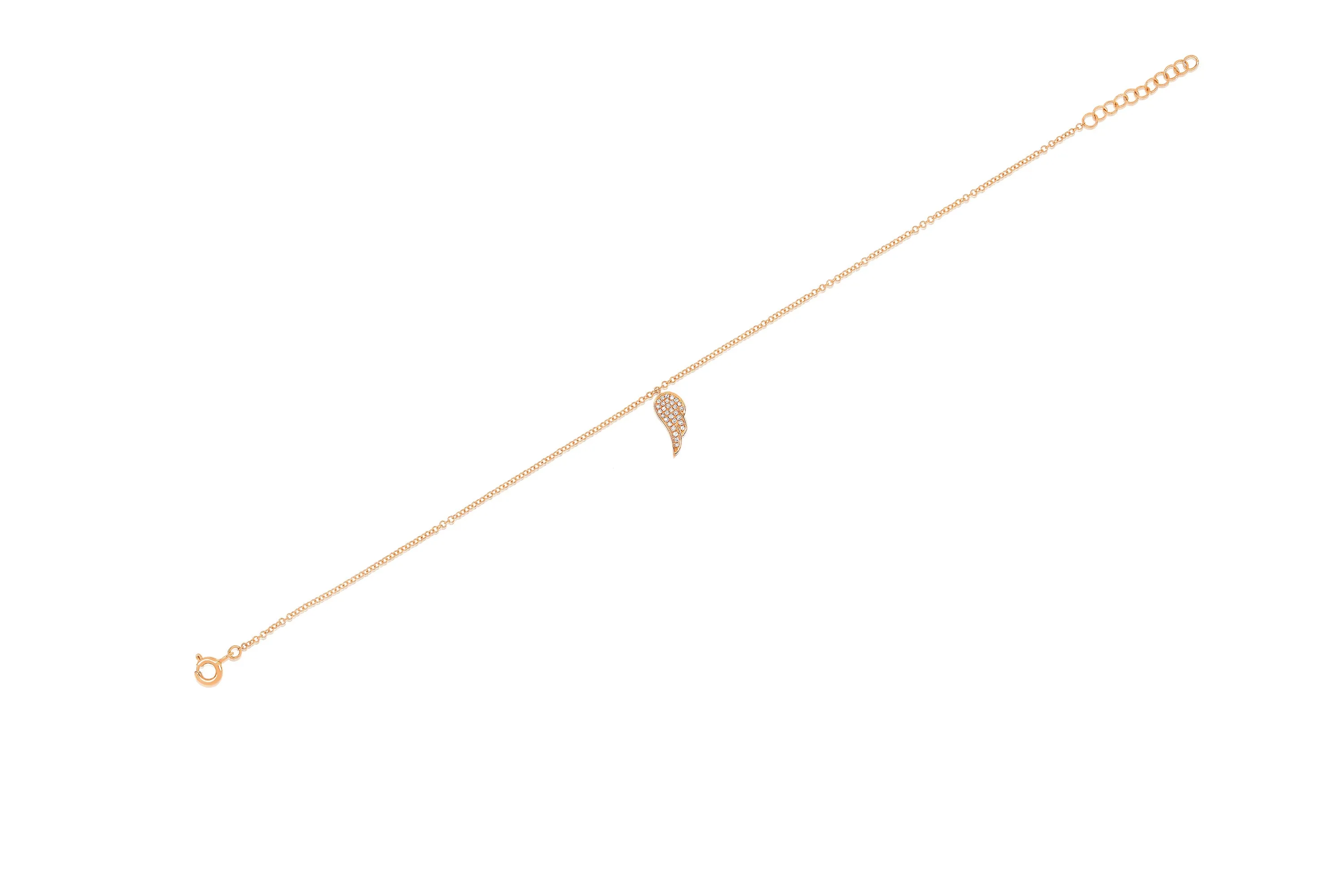 Diamond Angel Wing Anklet