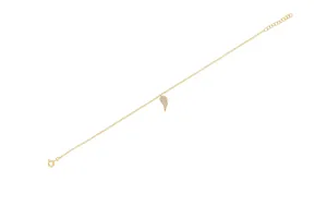 Diamond Angel Wing Anklet