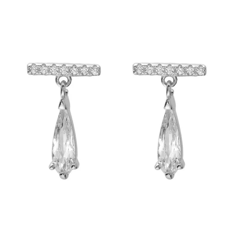 Diamond Bar Earrings