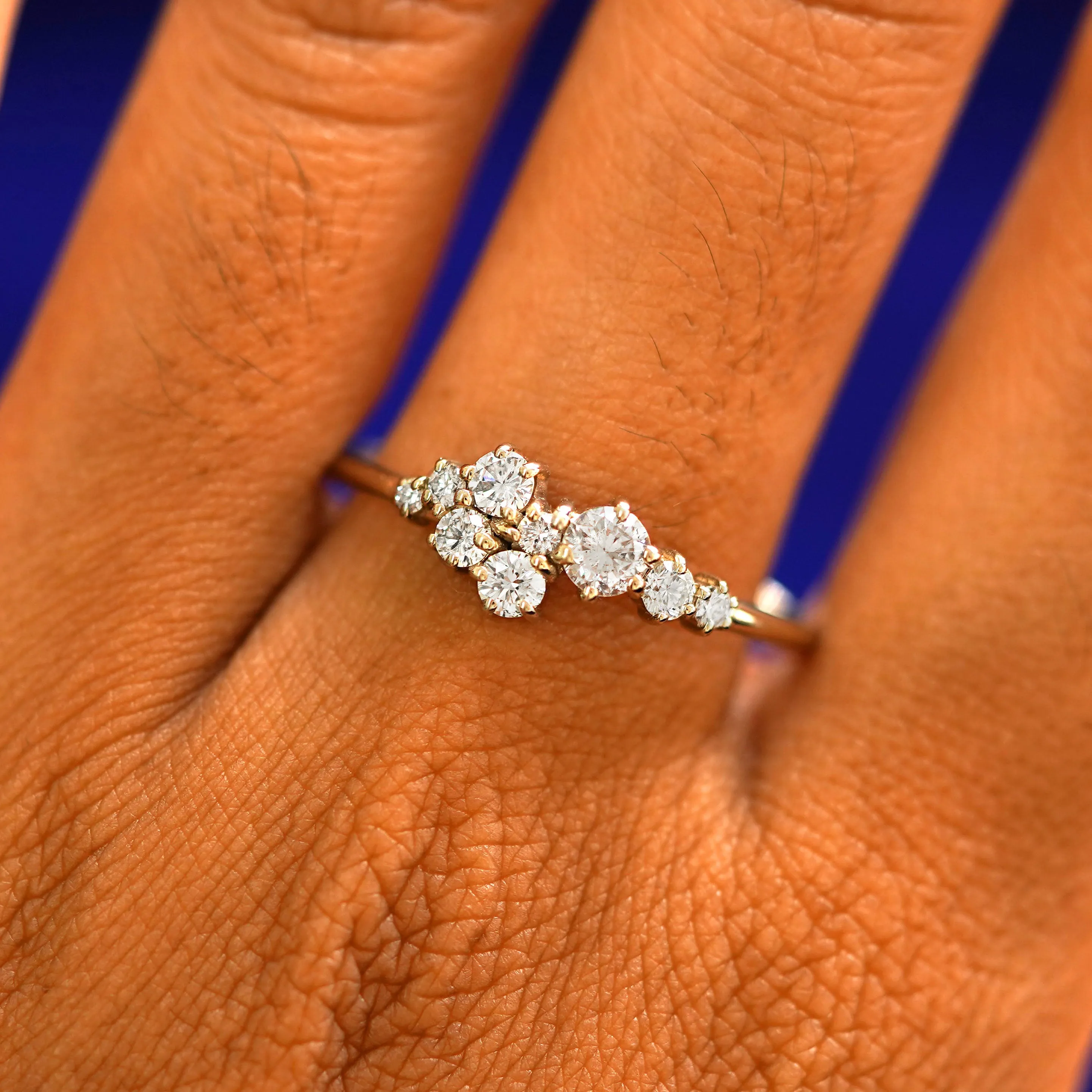 Diamond Cluster Ring