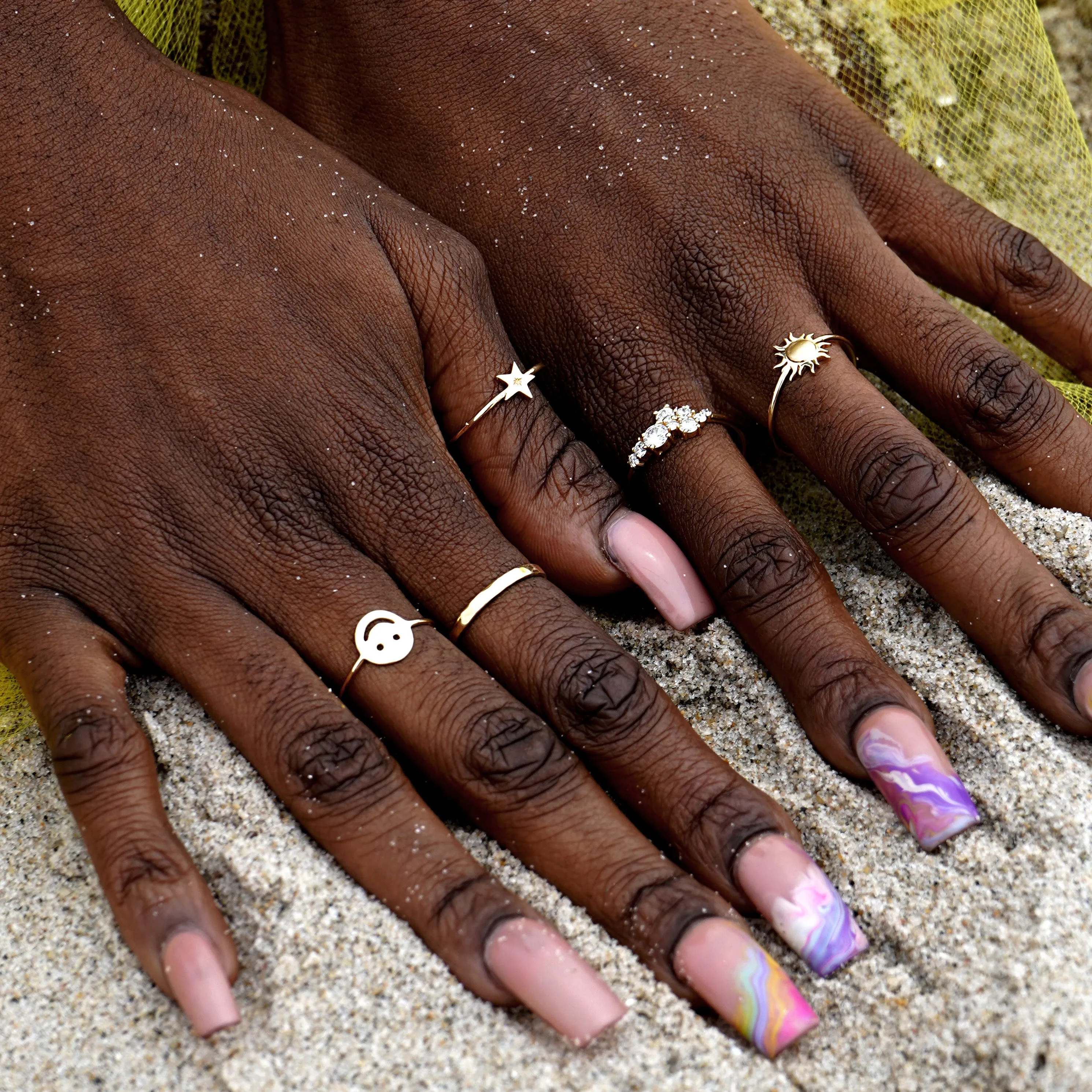 Diamond Cluster Ring
