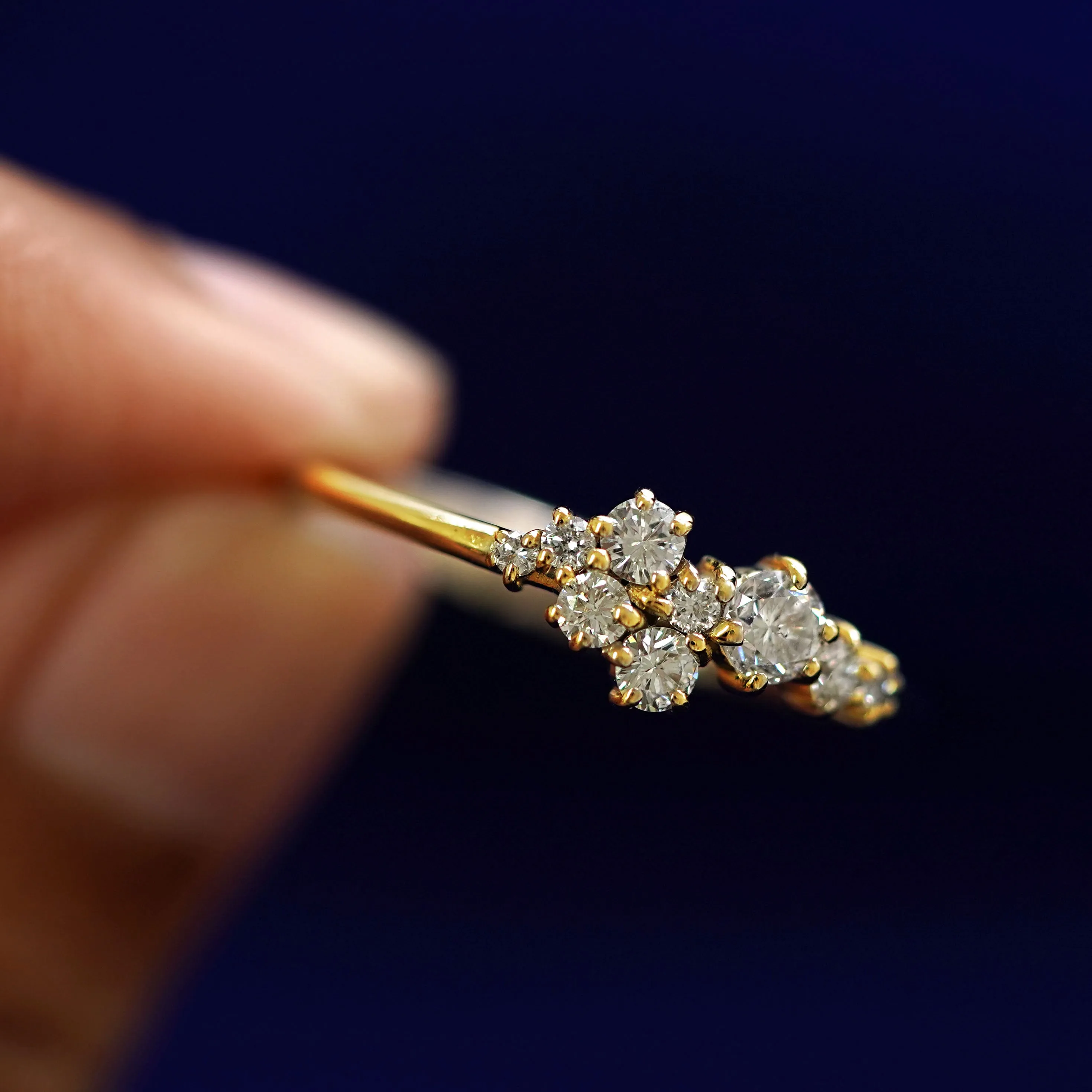 Diamond Cluster Ring