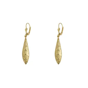 Diamond Cuts Drop Earrings (14K)