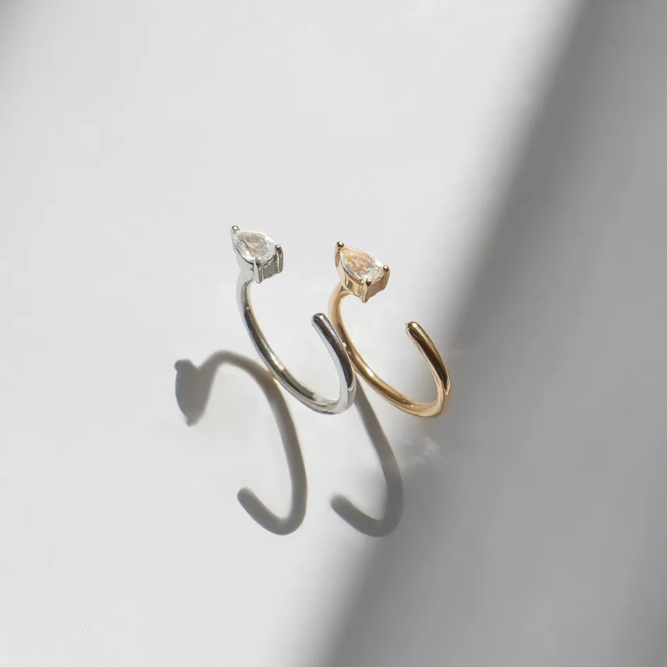 Diamond Drop Crescent
