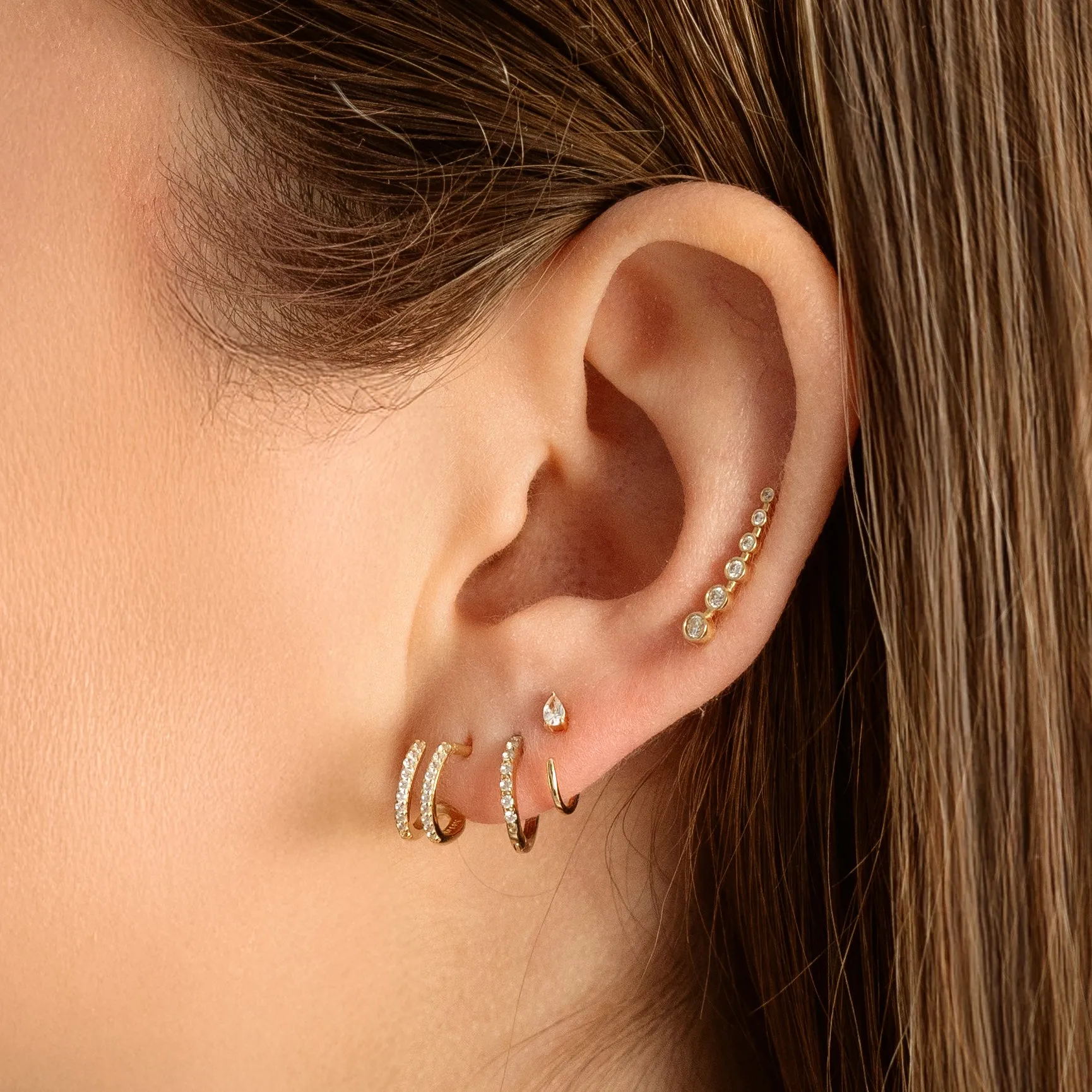 Diamond Drop Crescent