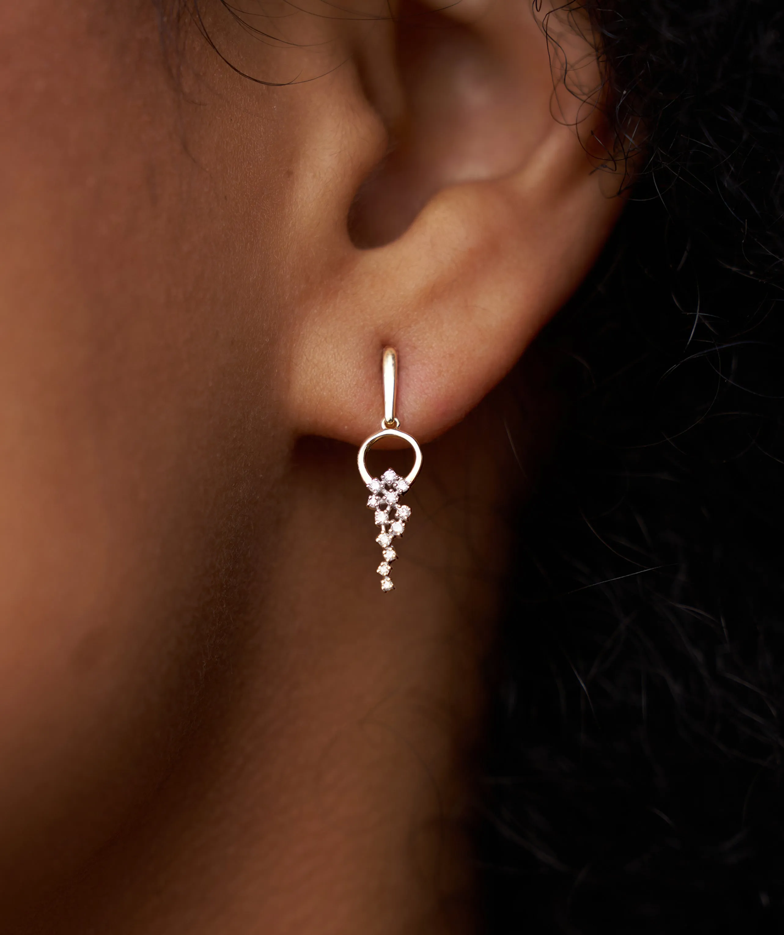 Diamond Drop Earrings