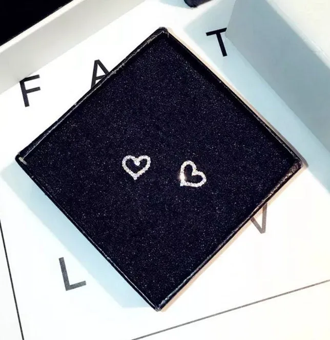 Diamond Earrings | Heart Earrings | Womens Earrings | Heart earrings with Diamonds | Heart Ear Studs | Womens Diamond Ear Studs | Ear Studs