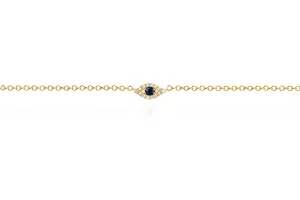 Diamond Evil Eye Anklet