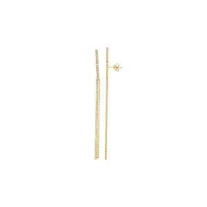 Diamond Fringe Drop Earrings