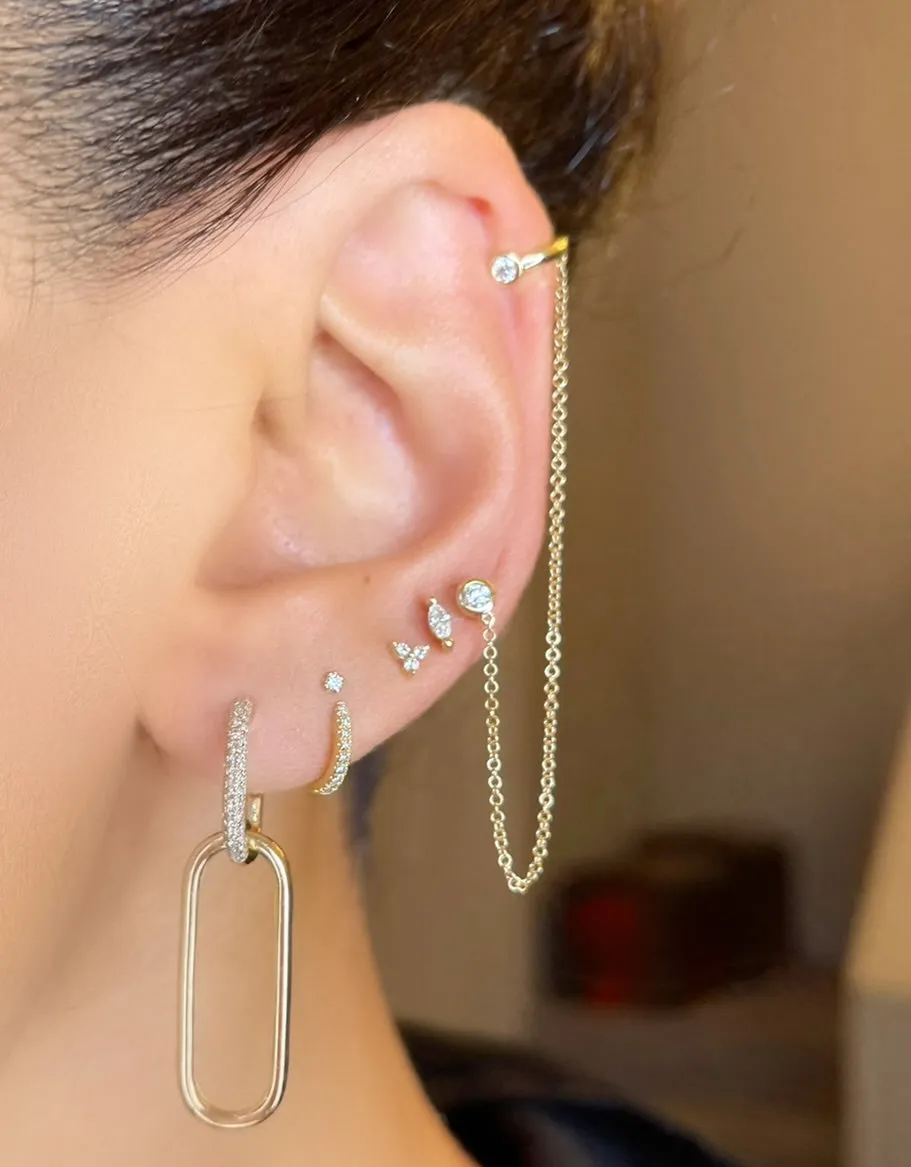 Diamond Link Hoops