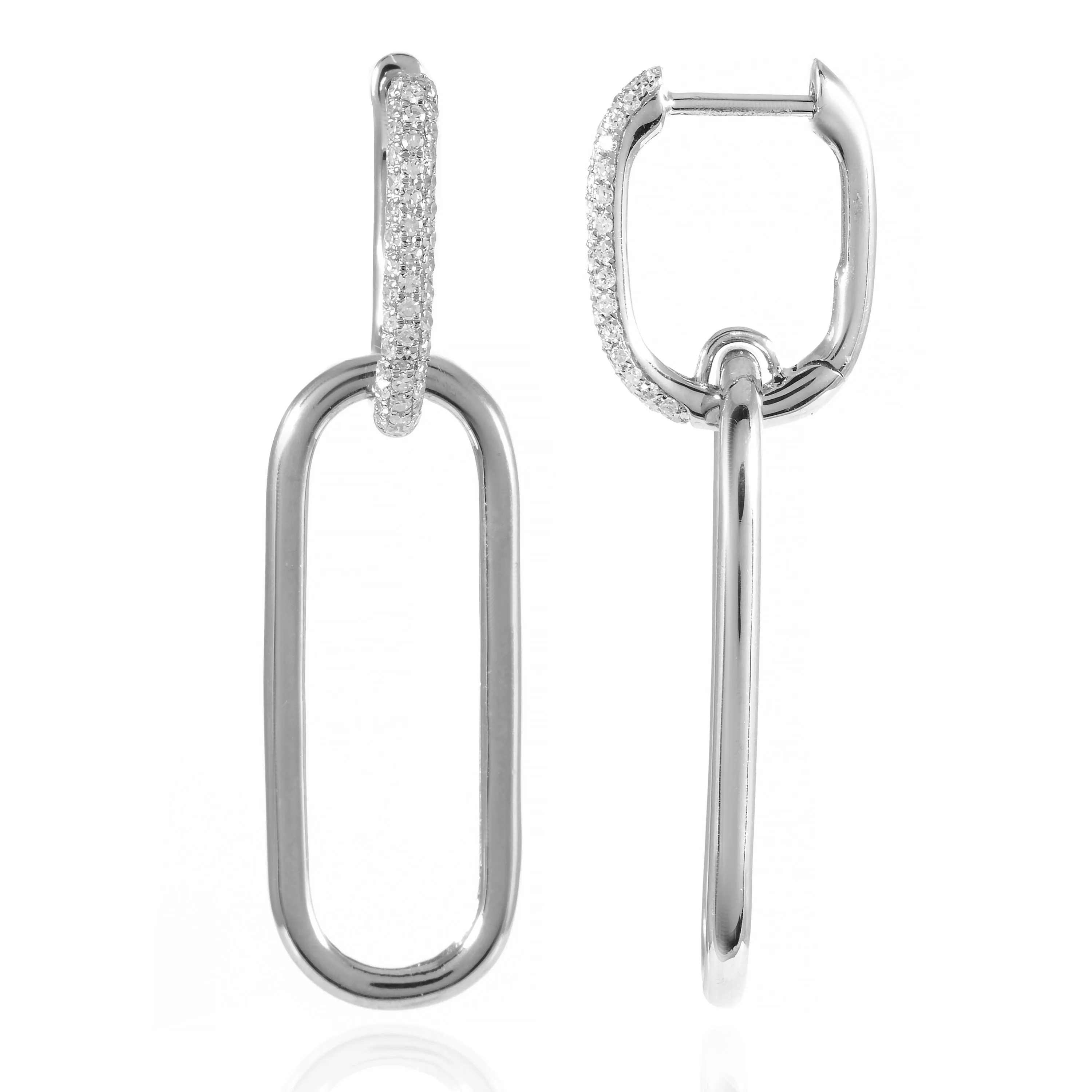 Diamond Link Hoops