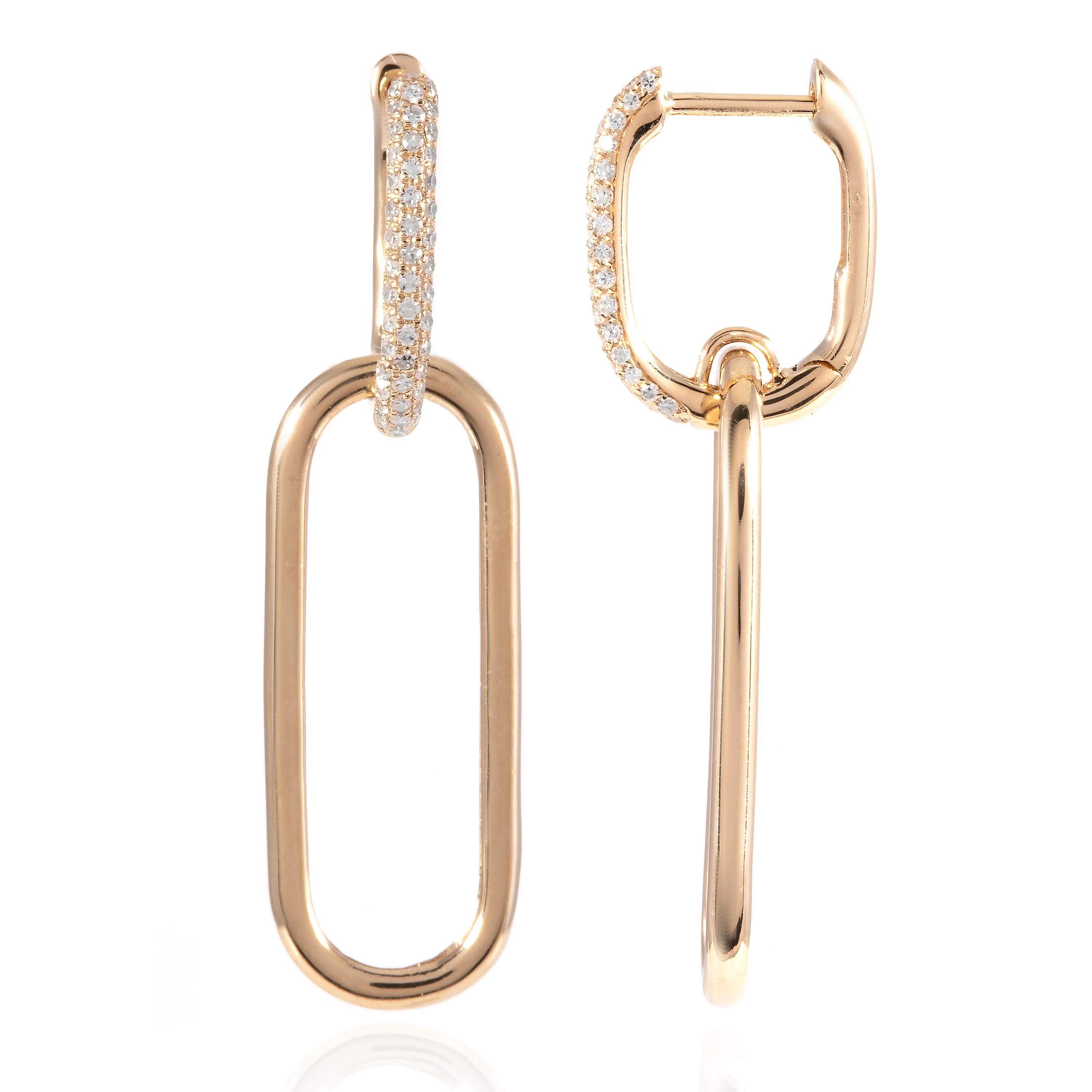 Diamond Link Hoops