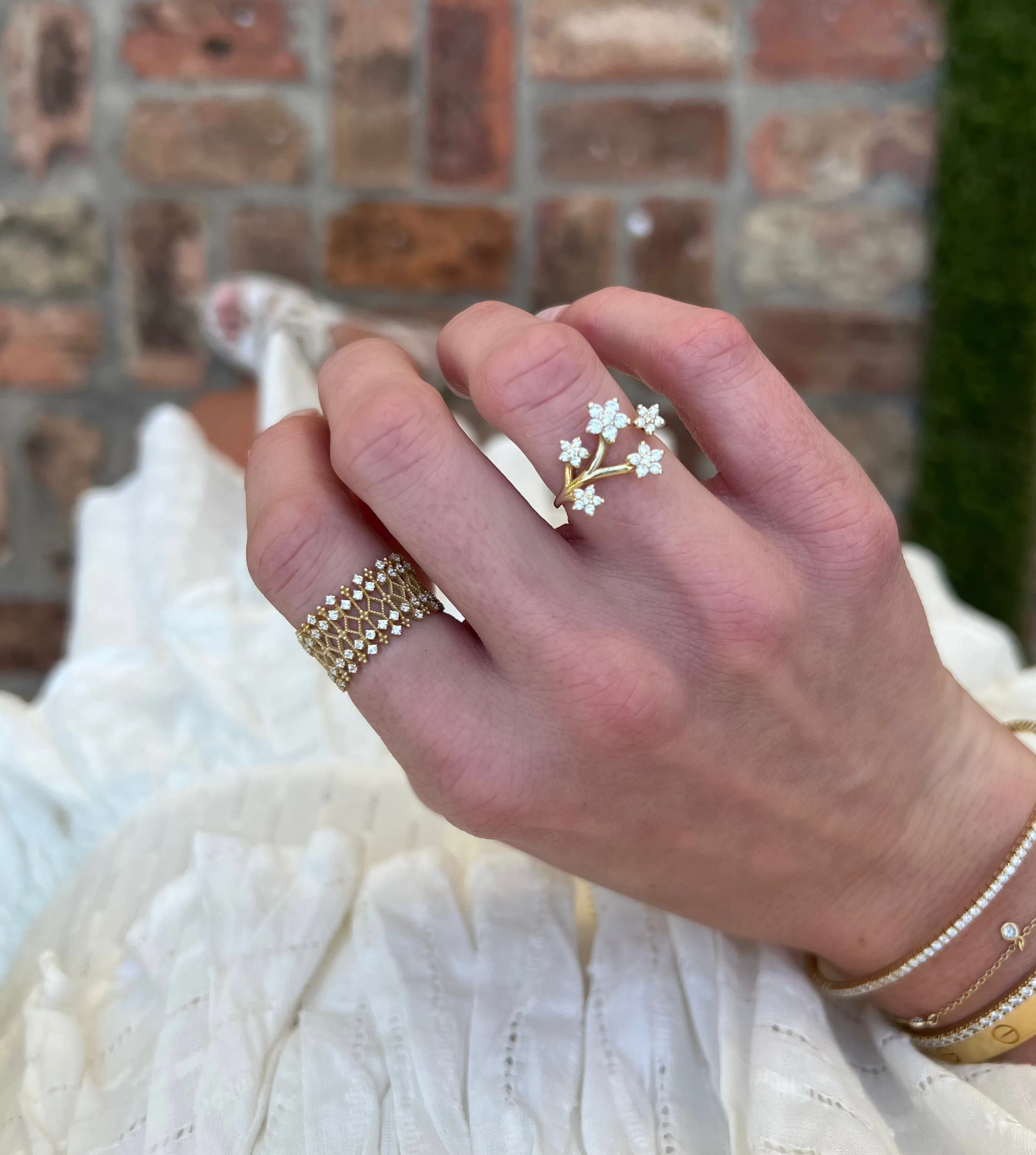 Diamond Posy Ring