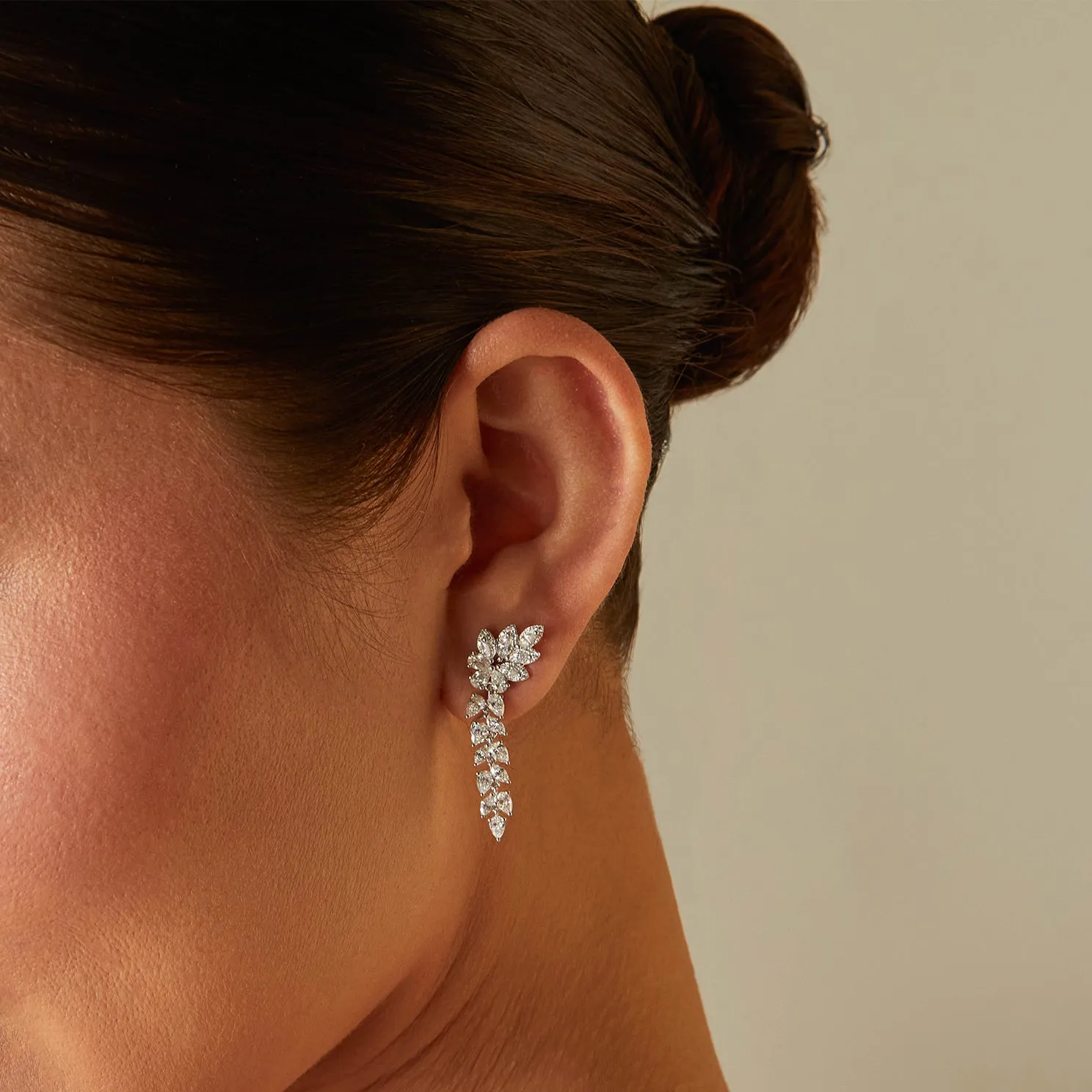 Diamond Pretty Lady Drop Earring