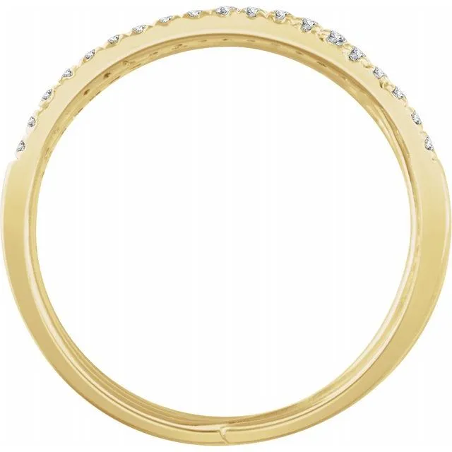 Diamond Scroll Ring