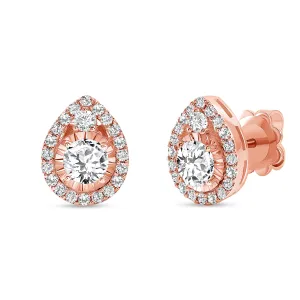 Diamond Tear Drop Earrings