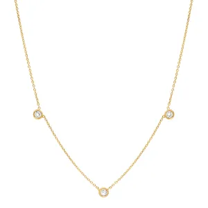 Diamond trio necklace