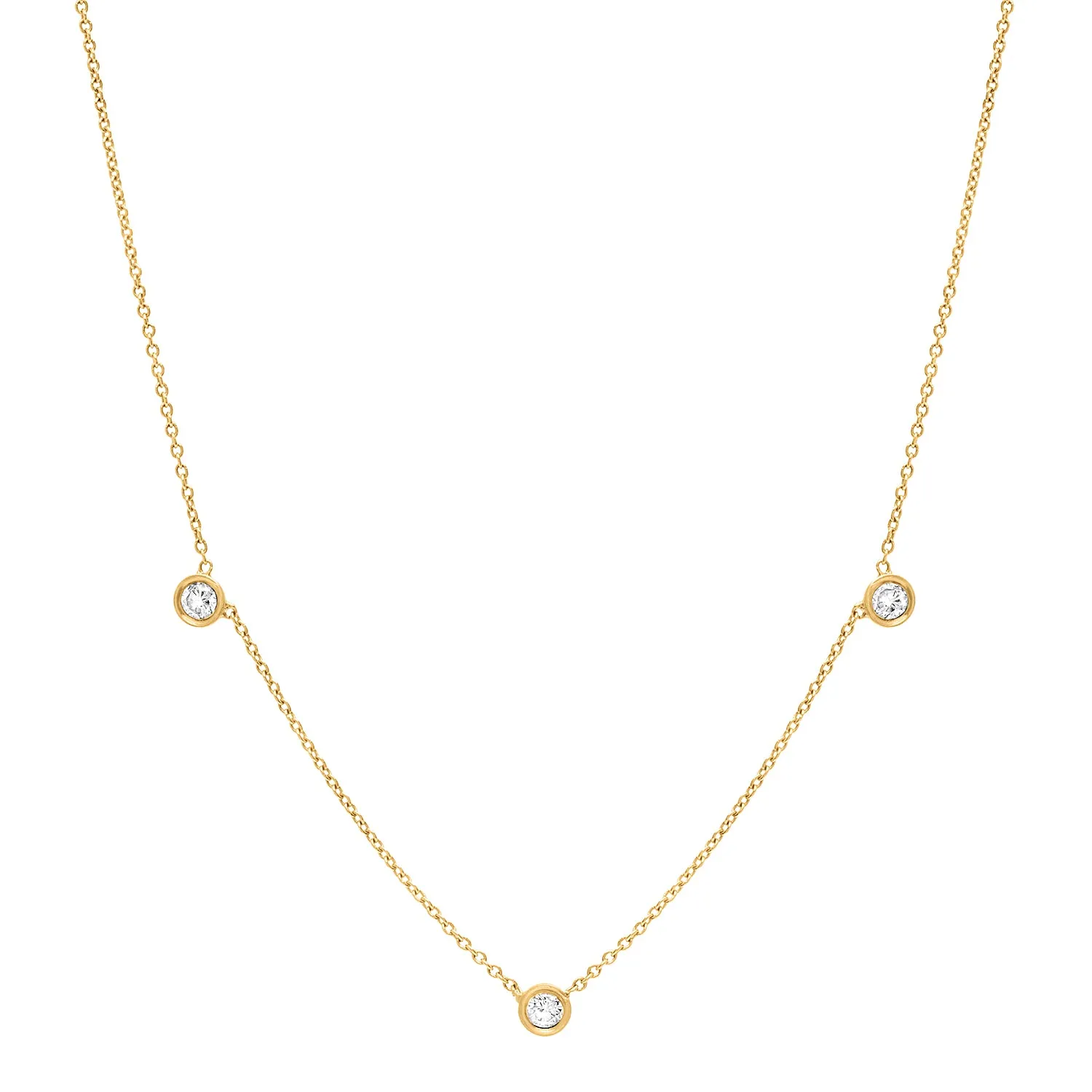 Diamond trio necklace