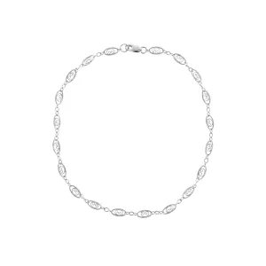 Diana Chain Anklet - Sterling Silver