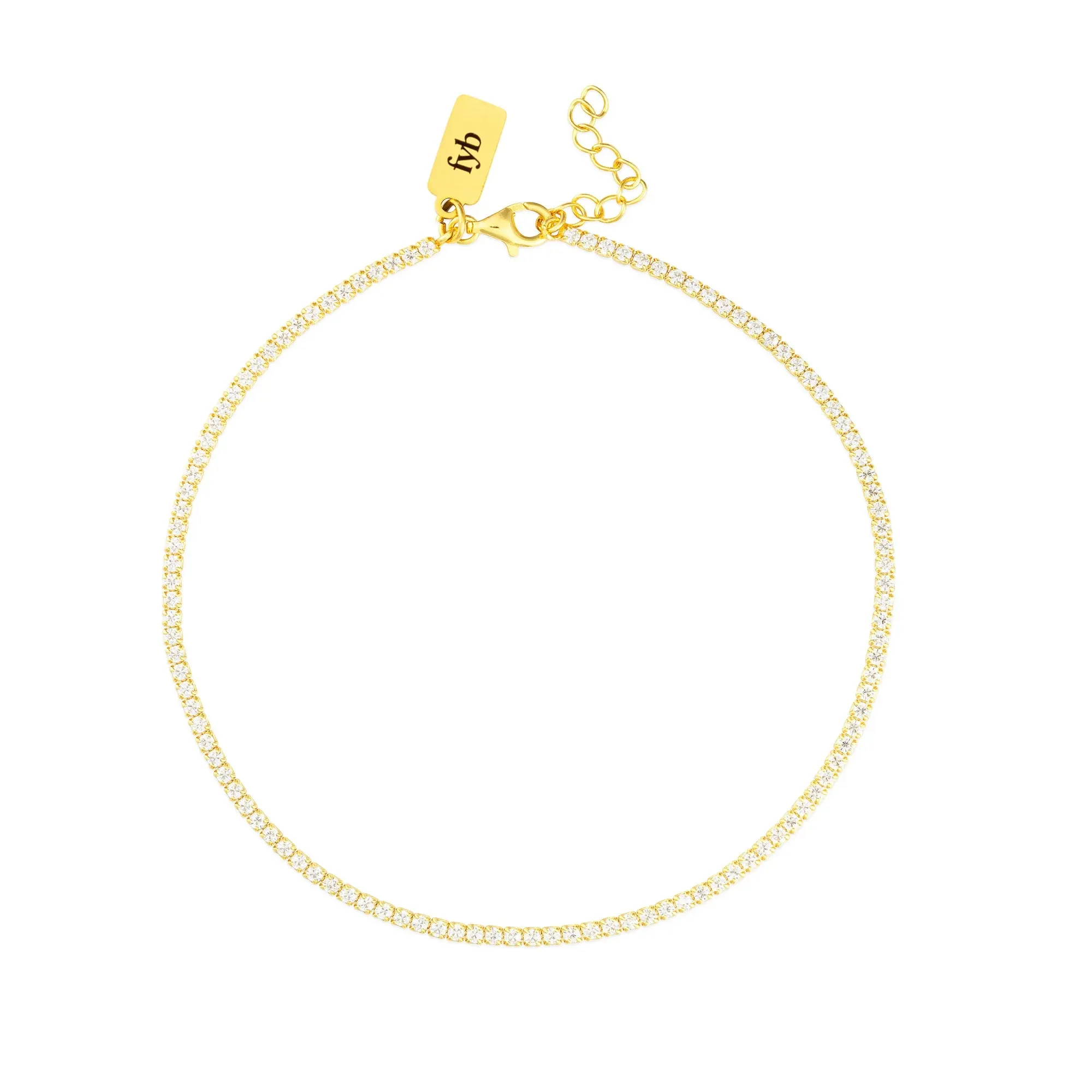 DIANA TENNIS ANKLET GOLD
