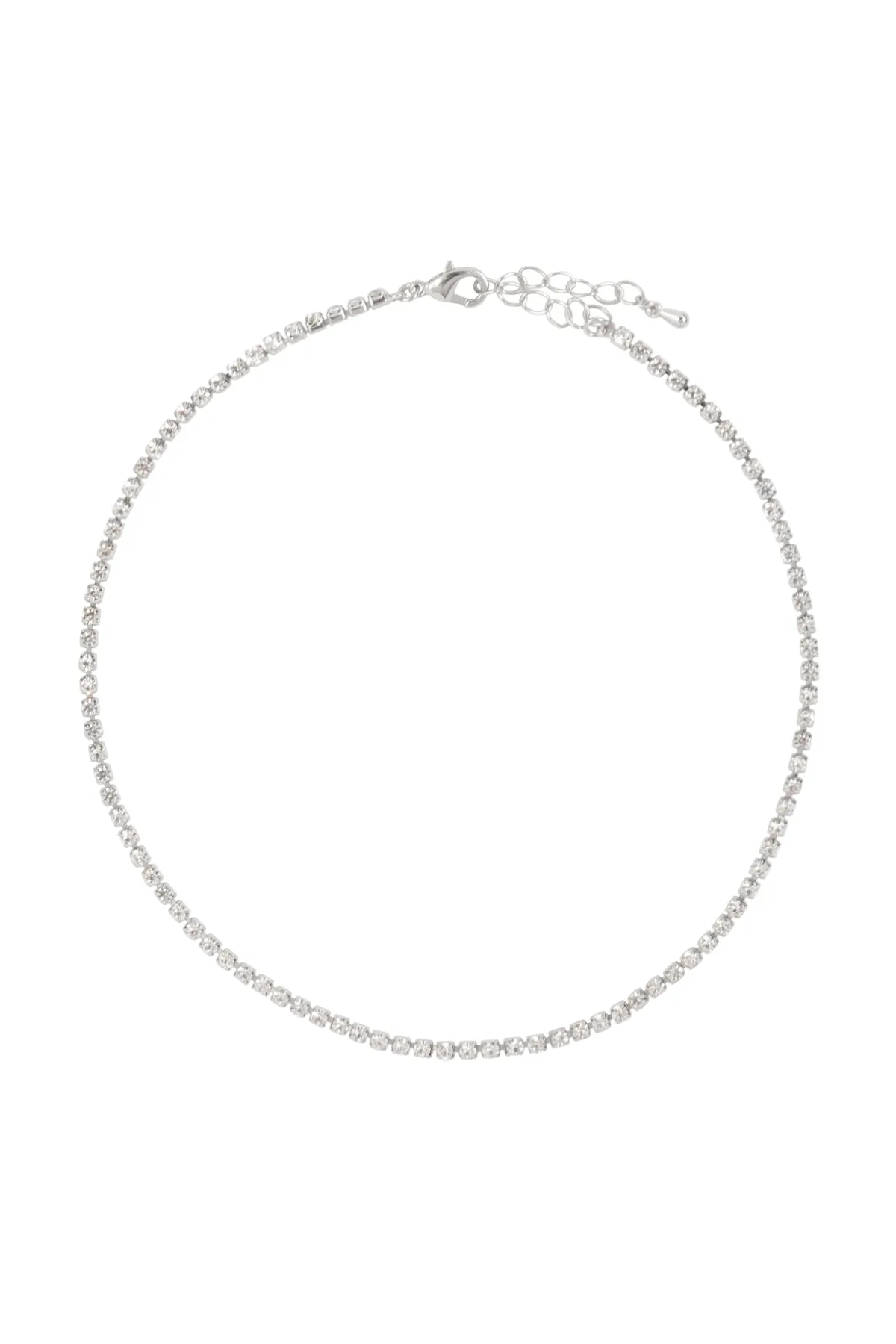 Dna020 - Stone Chain Choker Necklace