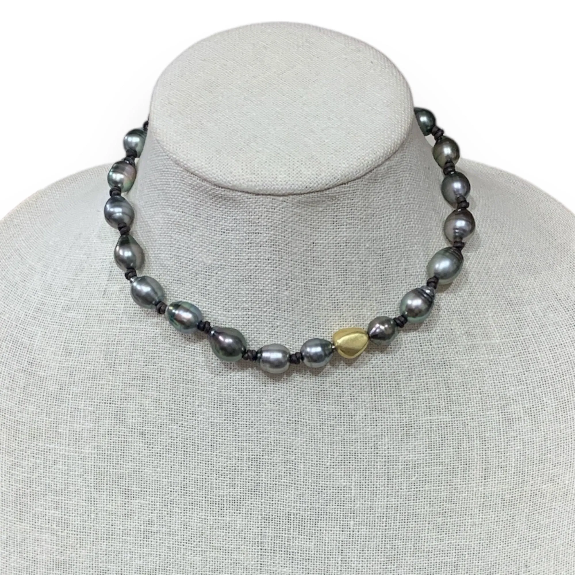 Dominique | Gold Nugget Choker | 16"
