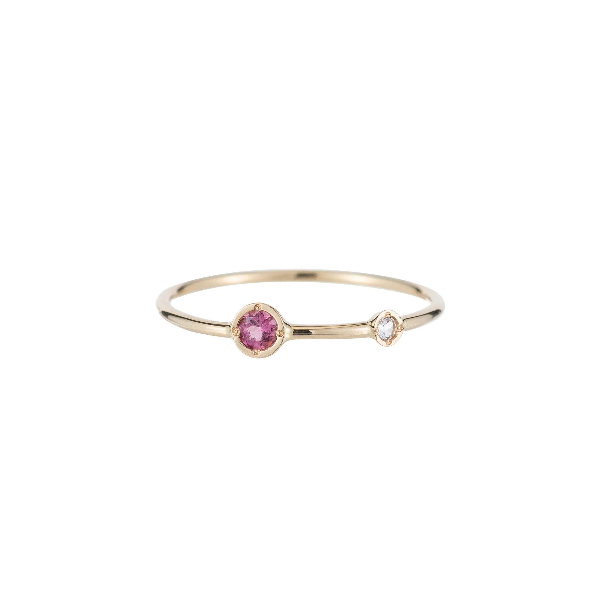 Double Birthstone Stacking Ring