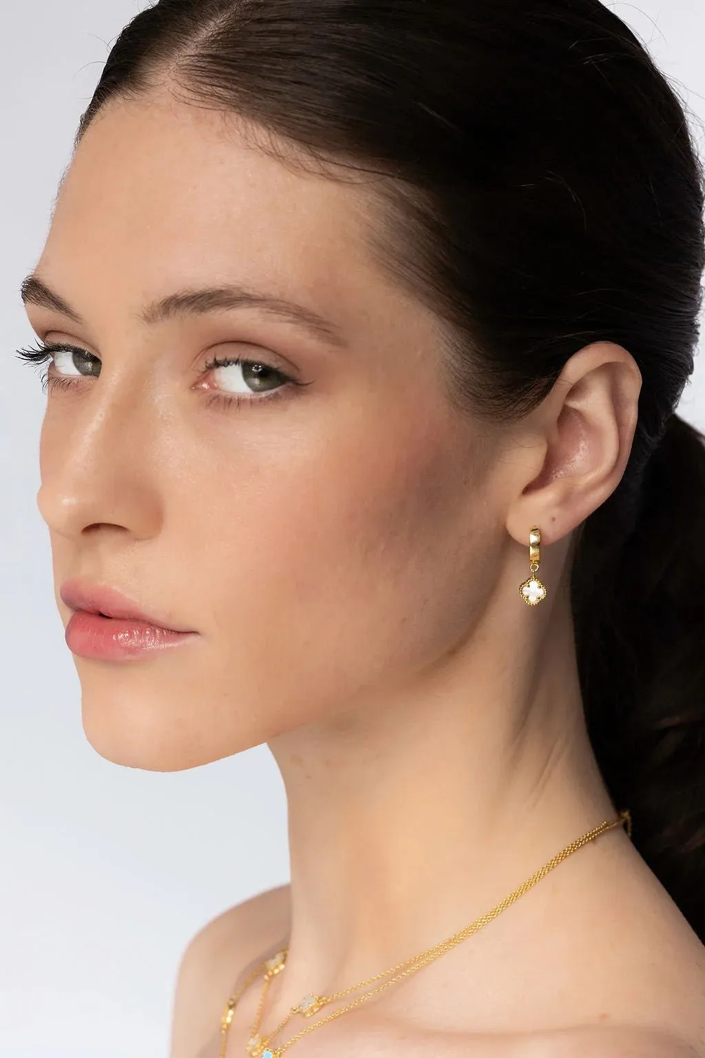 Duchess Gold Mother of Pearl Earrings