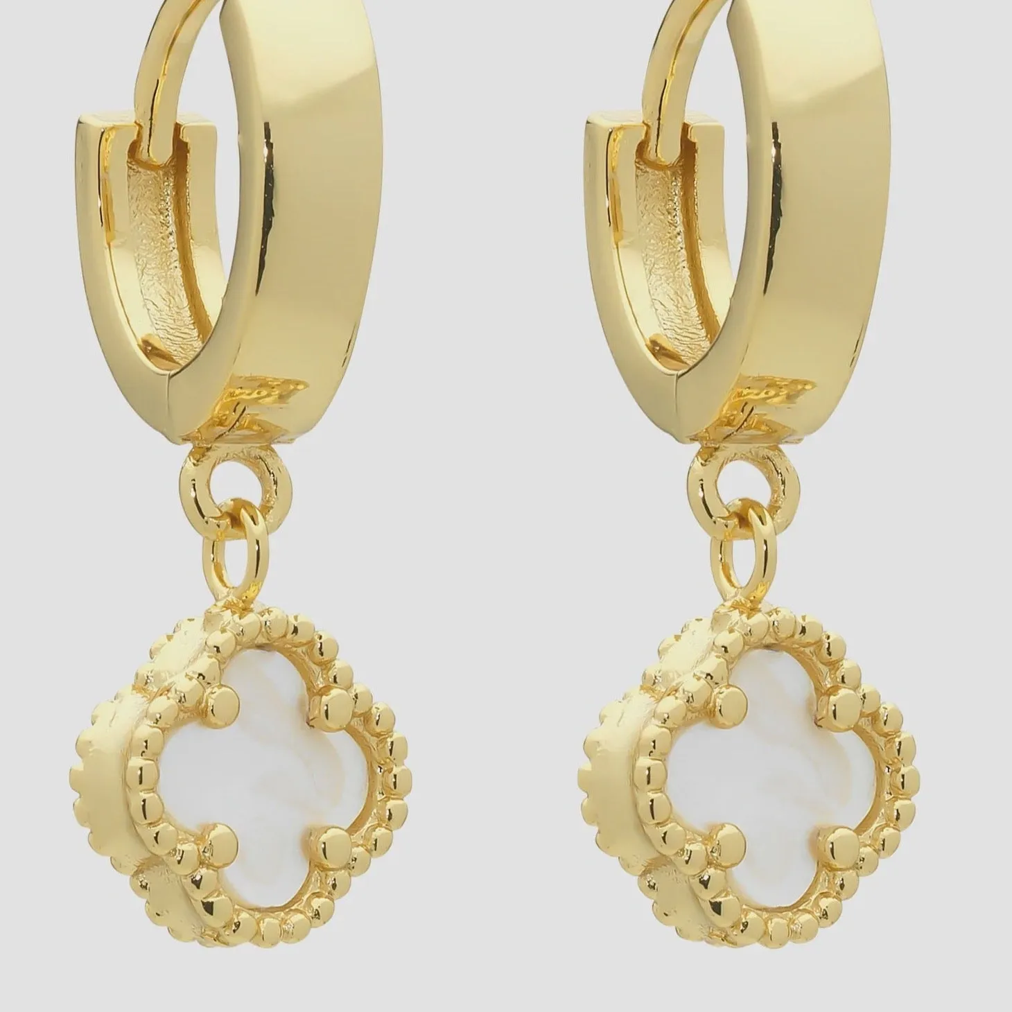 Duchess Gold Mother of Pearl Earrings