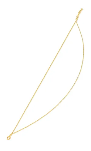 EF Collection Double Strand Liquid Gold Anklet