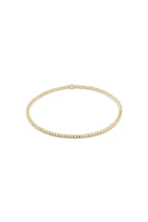 egirl Classic Gold 2mm Bead Bracelet