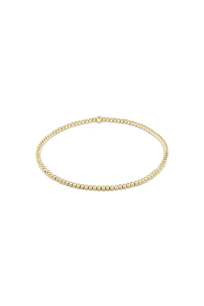 egirl Classic Gold 2mm Bead Bracelet