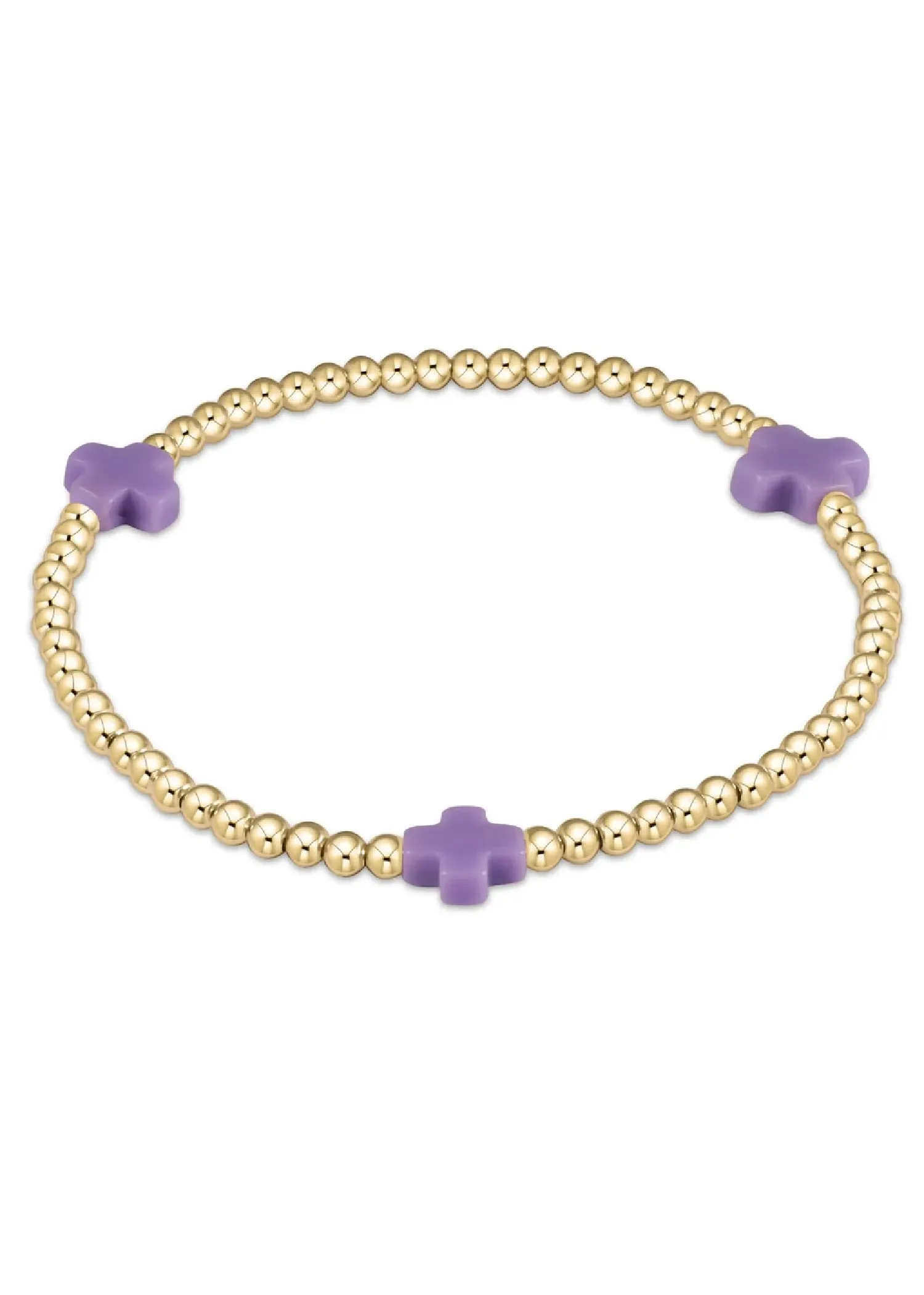 eGIRL SIGNATURE CROSS BRACELET - PURPLE