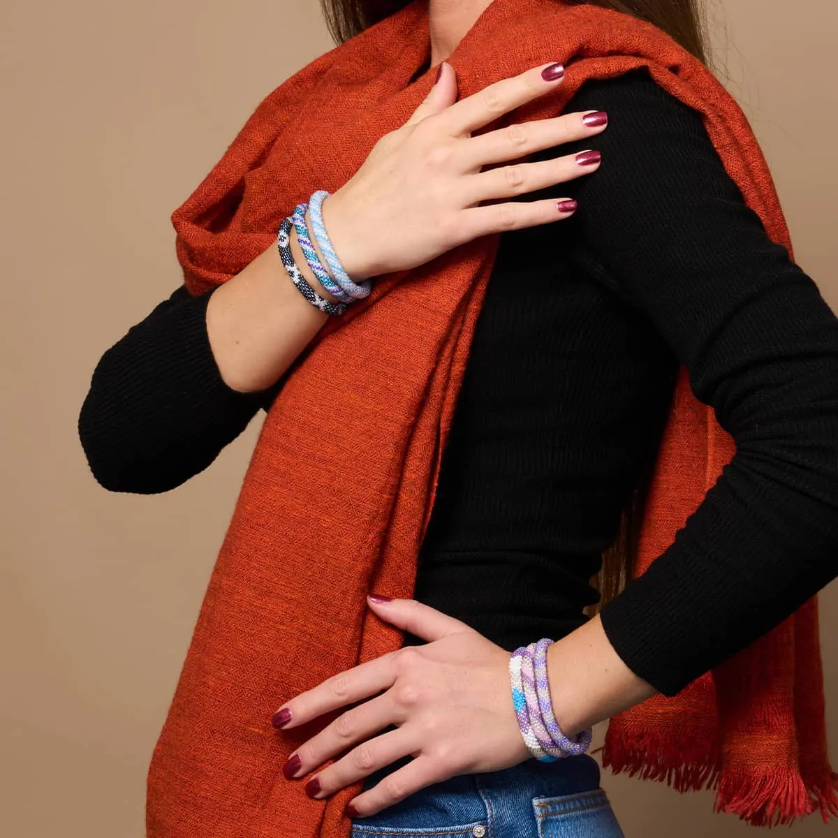 Electric Swamp | Himalayan Glass Bead Bracelet