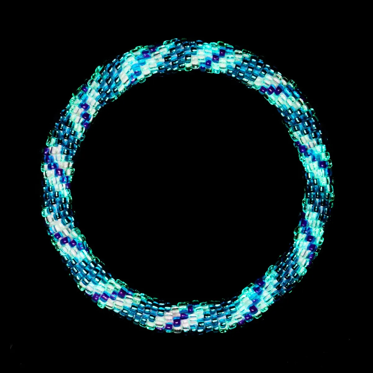 Electric Swamp | Himalayan Glass Bead Bracelet