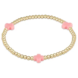 enewton | egirl Signature Cross Bracelet {Pink}