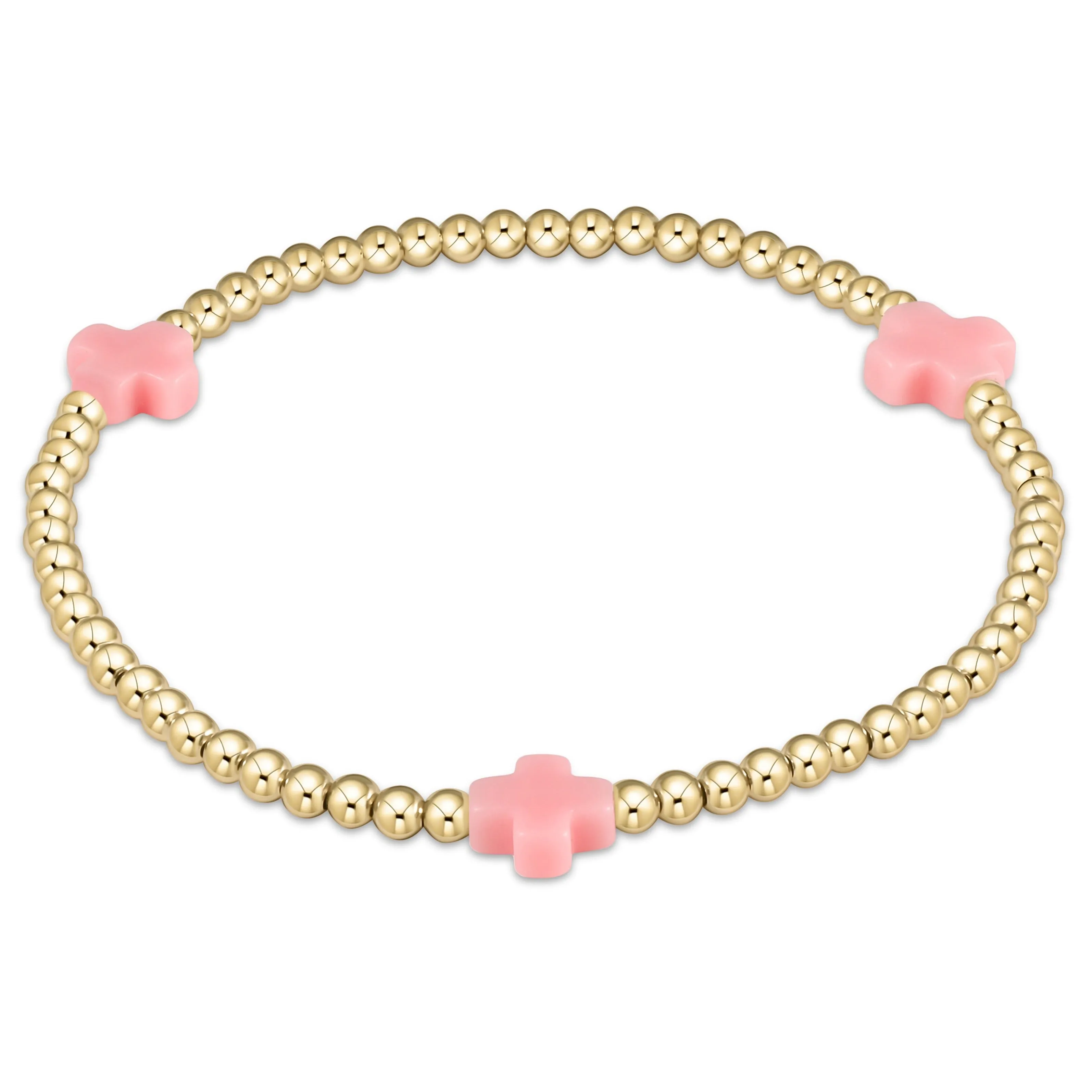 enewton | egirl Signature Cross Bracelet {Pink}